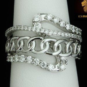 Levian statement Chain Ring / 0.75 CWT Diamond / Luxury
